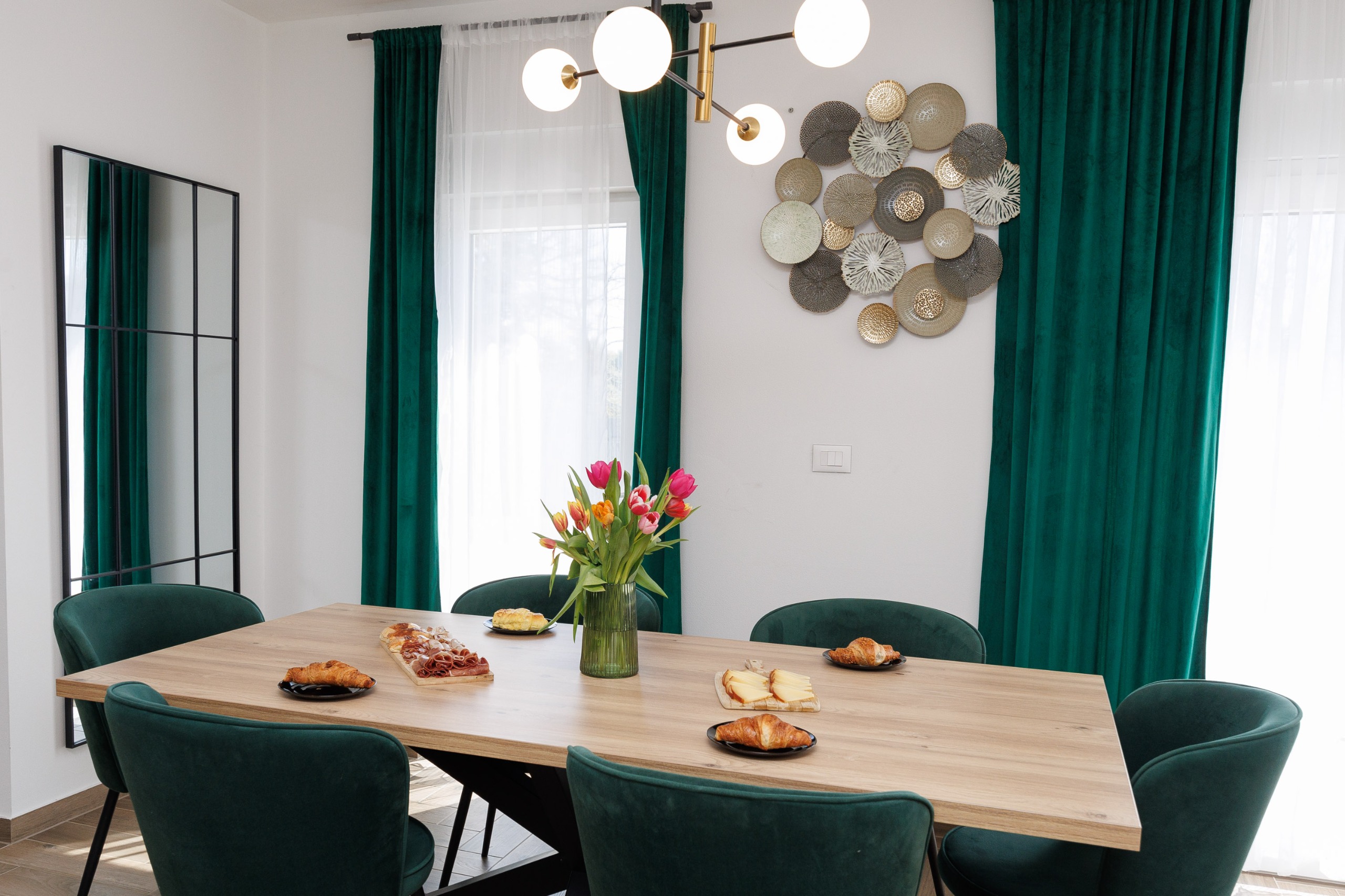 Dining table close-up